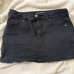 PacSun Black Denim Mini Skirt